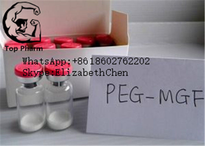 2mg*10vial/kit PEG MGF Human Growth Hormone Peptide CAS 108174-48-7 White loose lyophilized powder.