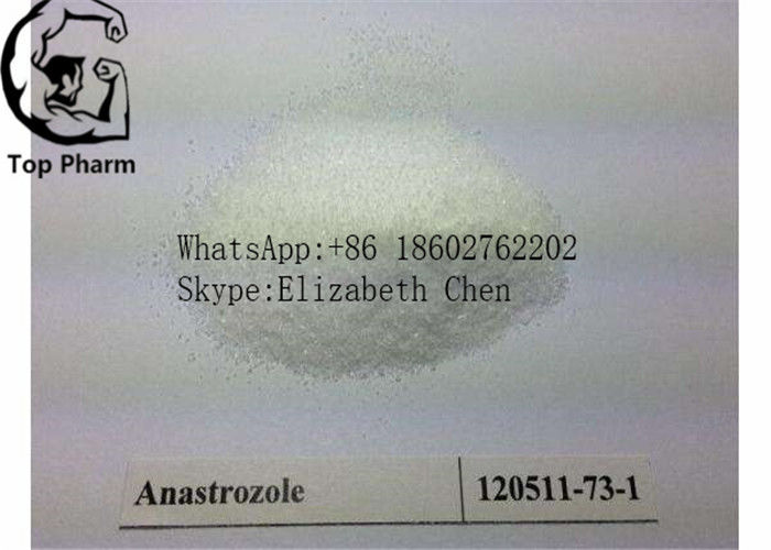Oral Anastrozole / Arimidex CAS 120511-73-1 Raw Powder 99% Purity For Gain Muscle white powder