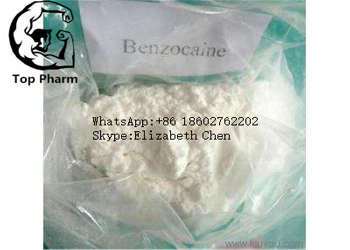 Benzocaine Cas 94-09-7 Local Anesthetic Powder High Purity White Crystalline Powder body building