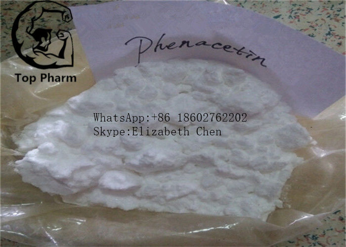 Phenacetin Cas 62-44-2 Pharmaceutical Raw Intermediates  Raw Powder Steroids muscle gaining 99%purity