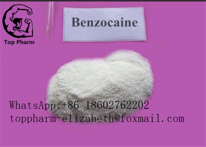 99% Benzocaine CAS 94-09-7 White Crystalline Powder Wounds Ulcers Anesthesin Muscle Gaining