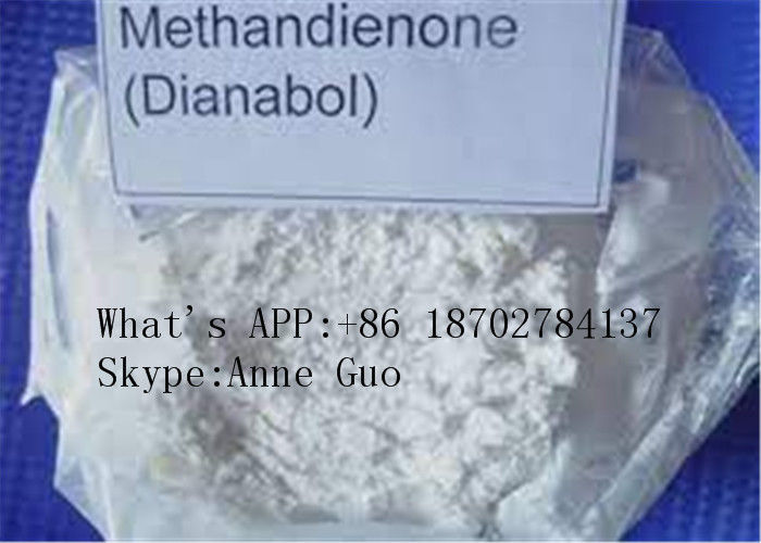 99% Purity Methandienone Powder CAS 72-63-9 C20H28O2 For Body Building