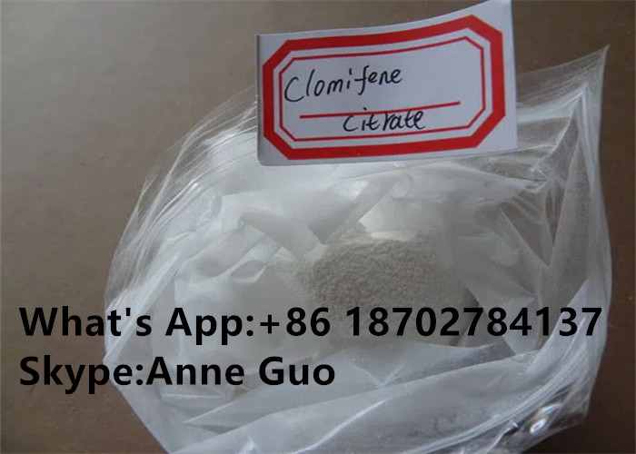 CAS 50-41-9 Natural Male Hormones Clomiphene citrate powder 99% Purity